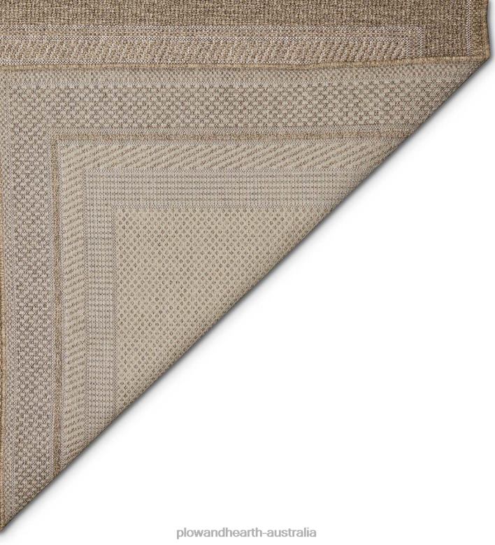 Plow & Hearth Indoor/Outdoor Beachcomber Border Rug P22BD1789 Rugs & Mats