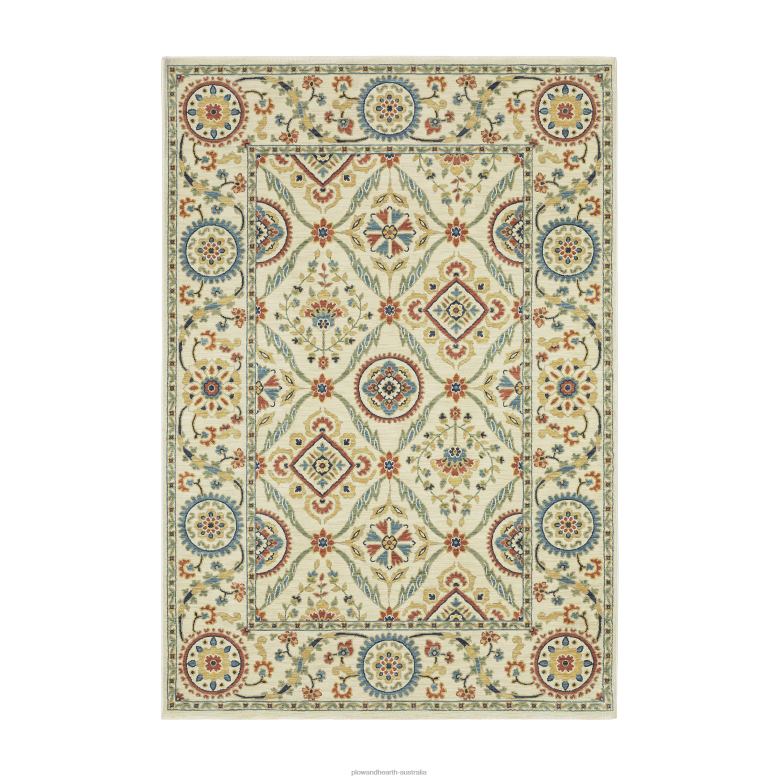 Plow & Hearth Indoor/Outdoor Clover Hill Meadow Polypropylene Rug P22BD1852 Rugs & Mats