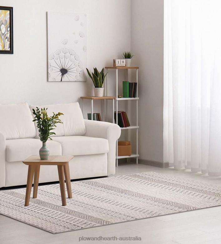 Plow & Hearth Indoor/Outdoor Kitty Hawk Striped Rug P22BD1805 Rugs & Mats