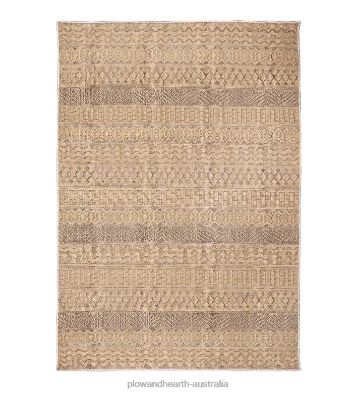 Plow & Hearth Indoor/Outdoor Kitty Hawk Striped Rug P22BD1805 Rugs & Mats