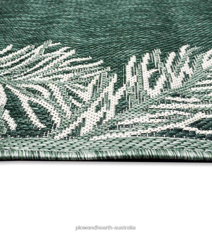 Plow & Hearth Indoor/Outdoor Pine Grove Border Rug P22BD1825 Rugs & Mats