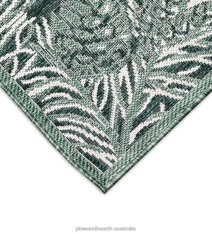 Plow & Hearth Indoor/Outdoor Pine Grove Border Rug P22BD1825 Rugs & Mats