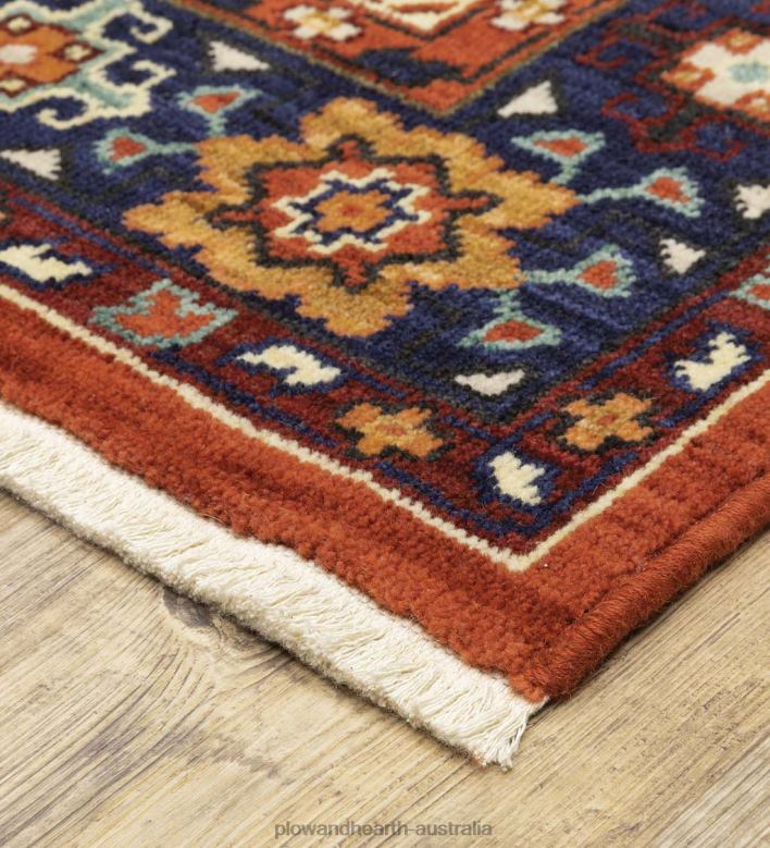 Plow & Hearth Laurenburg Kaleidoscope Wool Rug P22BD1844 Rugs & Mats