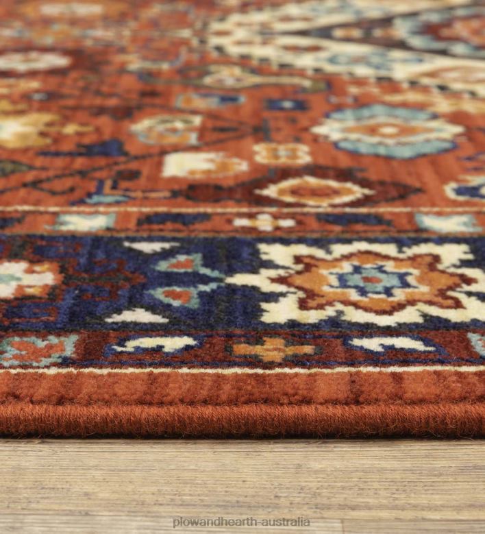 Plow & Hearth Laurenburg Kaleidoscope Wool Rug P22BD1844 Rugs & Mats