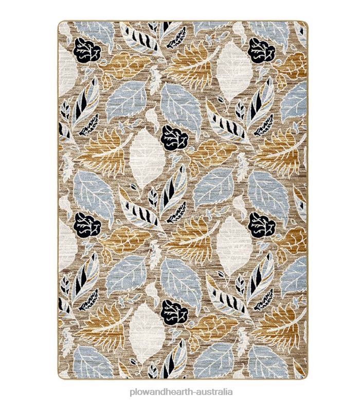 Plow & Hearth Leaves EnduraStran Area Rug P22BD1853 Rugs & Mats
