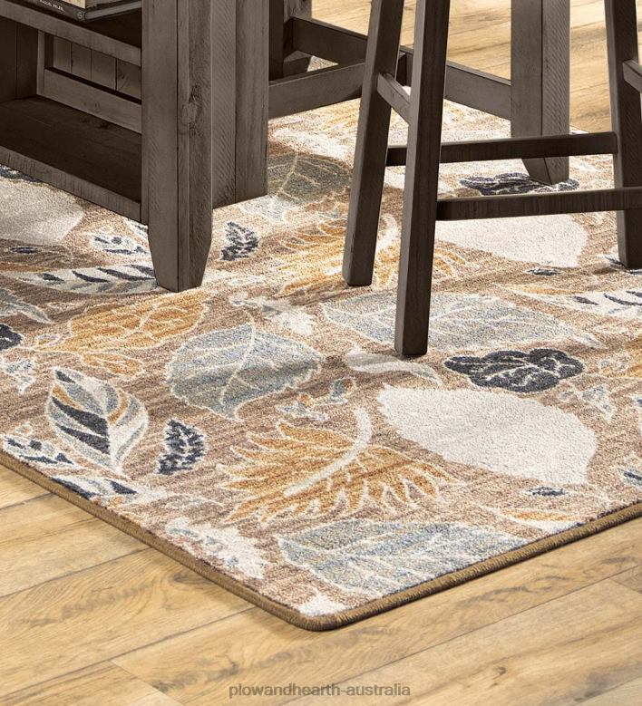 Plow & Hearth Leaves EnduraStran Area Rug P22BD1853 Rugs & Mats