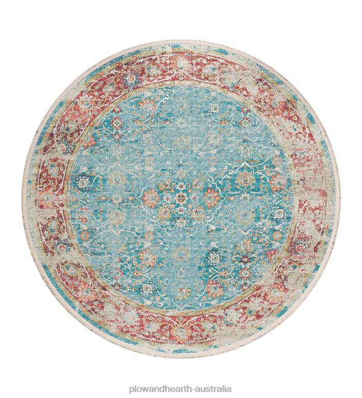 Plow & Hearth Marietta Edge Round Rug P22BD1806 Rugs & Mats