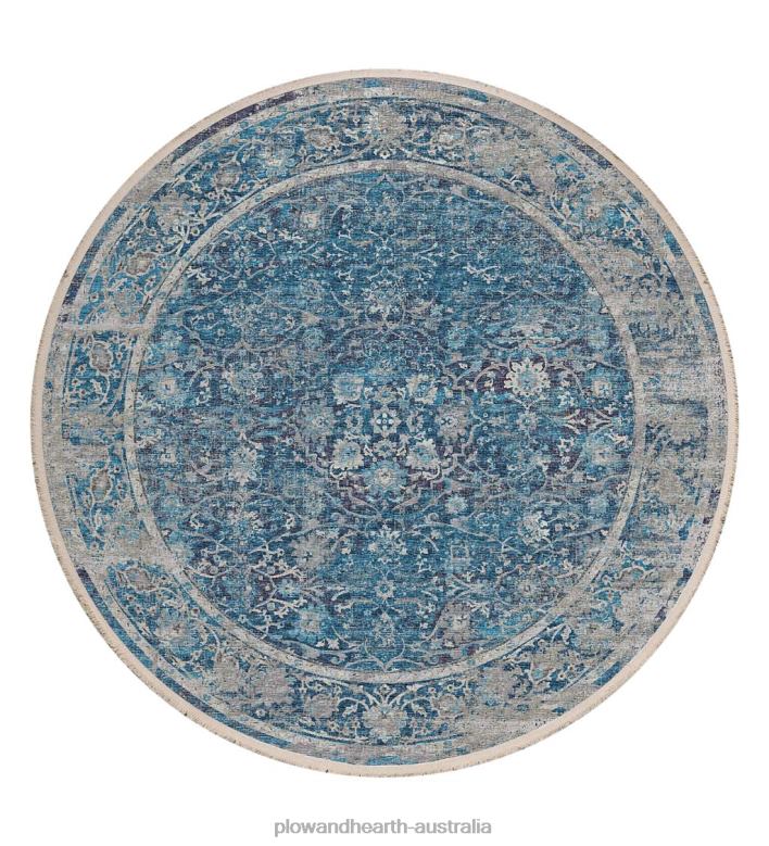 Plow & Hearth Marietta Edge Round Rug P22BD1806 Rugs & Mats