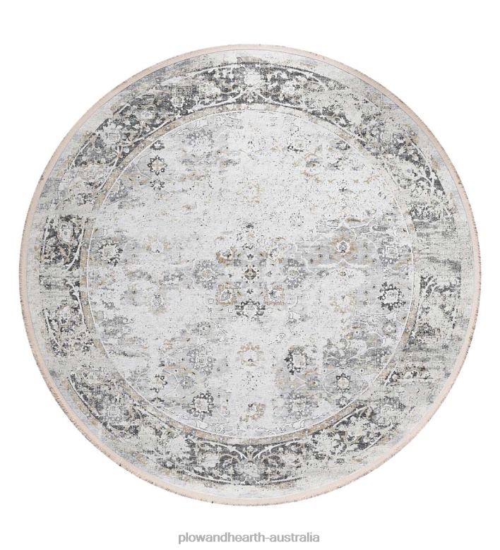 Plow & Hearth Marietta Edge Round Rug P22BD1806 Rugs & Mats