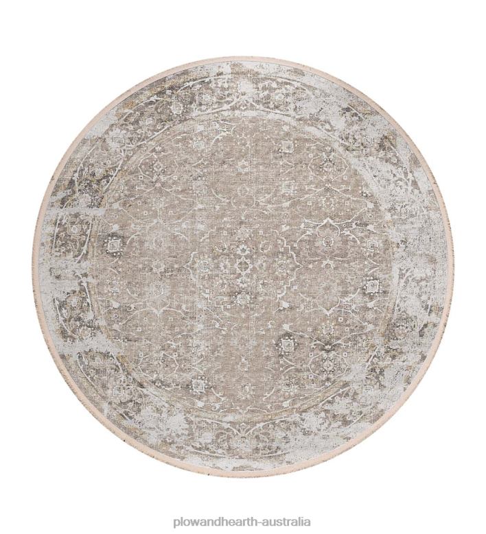 Plow & Hearth Marietta Edge Round Rug P22BD1806 Rugs & Mats