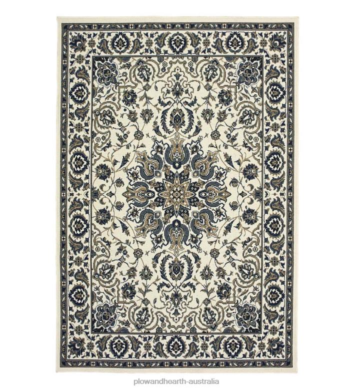 Plow & Hearth Marston Medallion Polypropylene Area Rug P22BD1865 Rugs & Mats