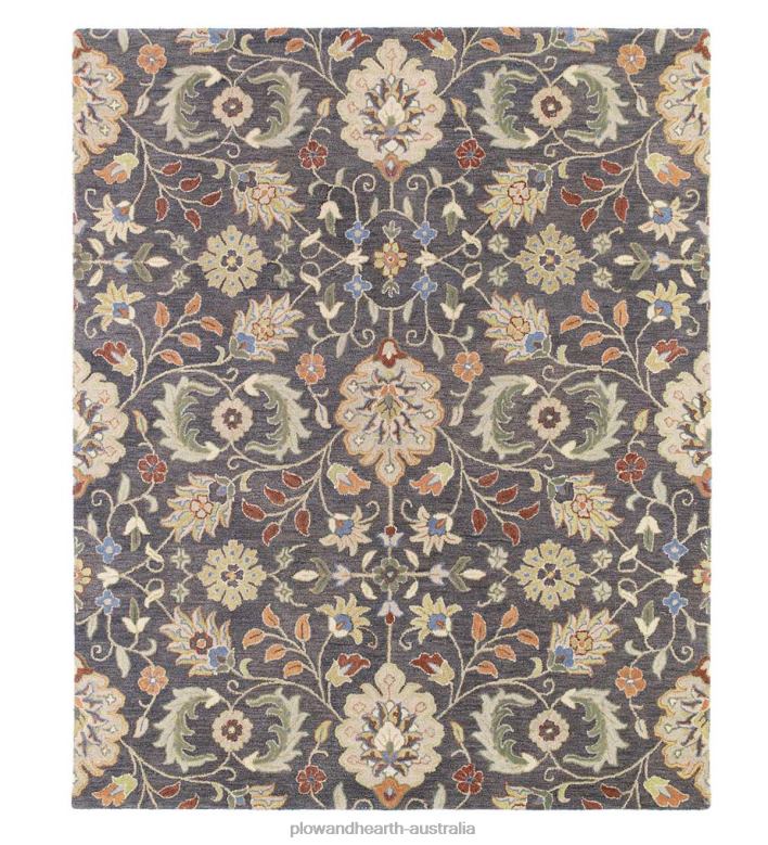 Plow & Hearth Meadow Wildflower Wool Rugs P22BD1796 Rugs & Mats