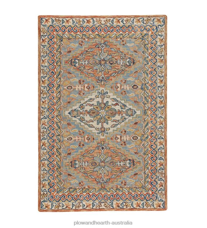 Plow & Hearth Mountain Sunset Wool Rug P22BD1835 Rugs & Mats