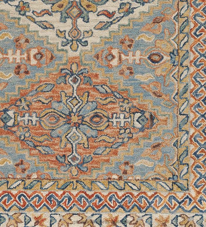 Plow & Hearth Mountain Sunset Wool Rug P22BD1835 Rugs & Mats