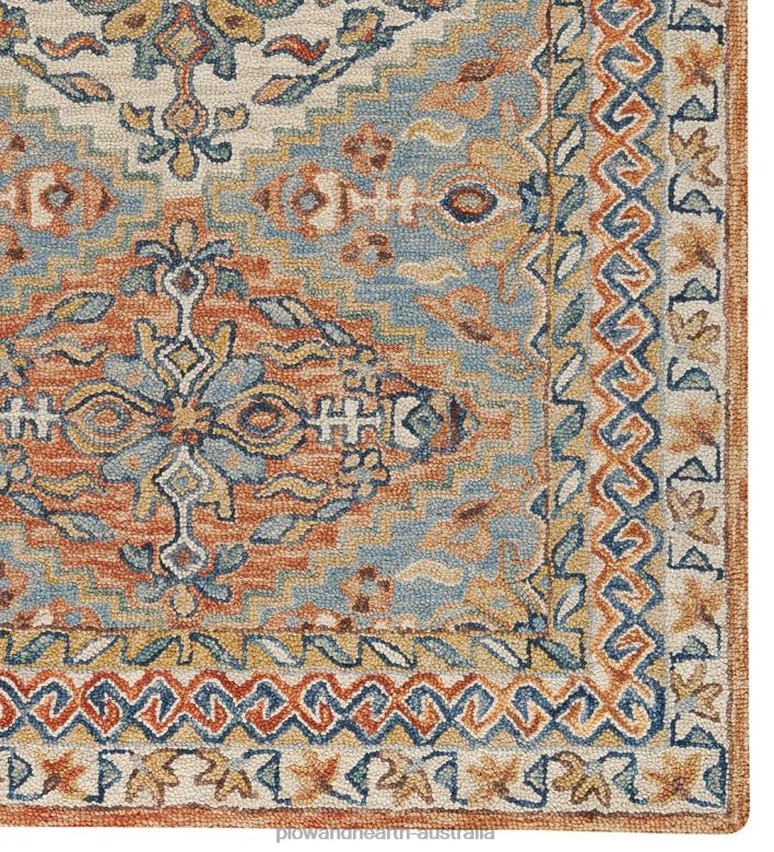 Plow & Hearth Mountain Sunset Wool Rug P22BD1835 Rugs & Mats