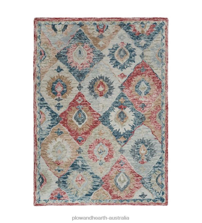 Plow & Hearth Mountain Valley Hand-Tufted Wool Rug P22BD1867 Rugs & Mats