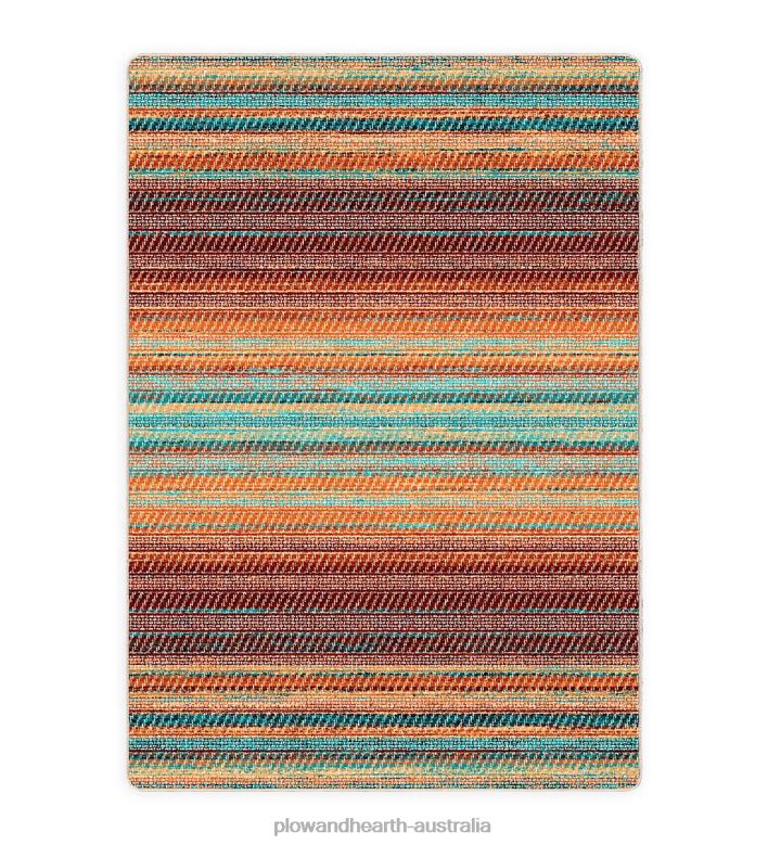 Plow & Hearth October Stripe Rug P22BD1816 Rugs & Mats