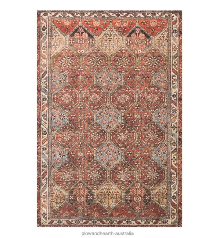 Plow & Hearth Oxford Hexagon Polyester Rug P22BD1815 Rugs & Mats