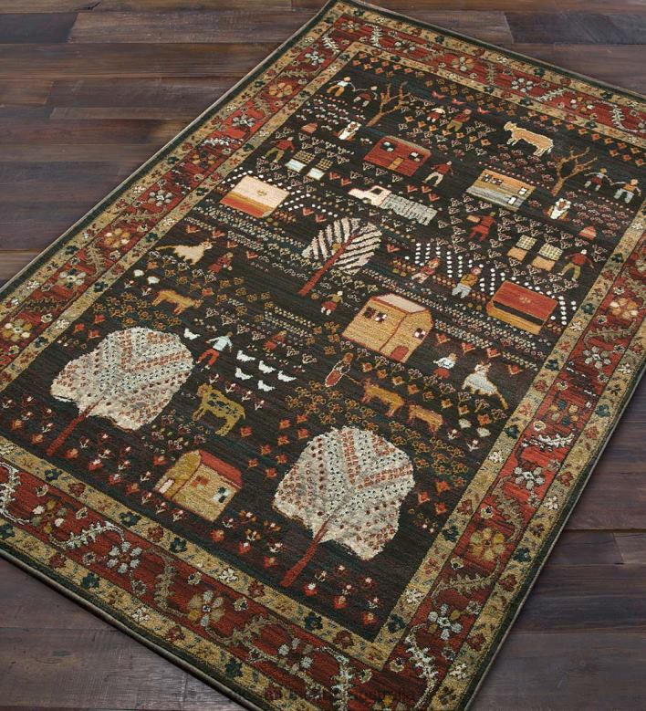 Plow & Hearth Polypropylene Shaker Village Rugs P22BD1763 Rugs & Mats