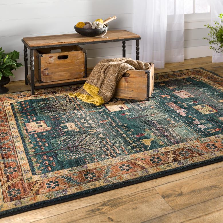 Plow & Hearth Polypropylene Shaker Village Rugs P22BD1763 Rugs & Mats