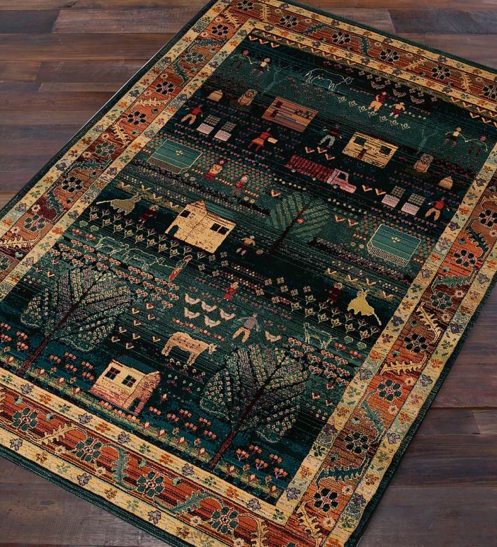 Plow & Hearth Polypropylene Shaker Village Rugs P22BD1763 Rugs & Mats