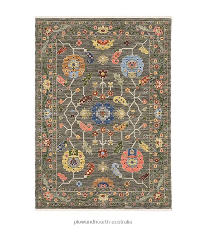 Plow & Hearth Saluda Jewels Wool Rug P22BD1827 Rugs & Mats