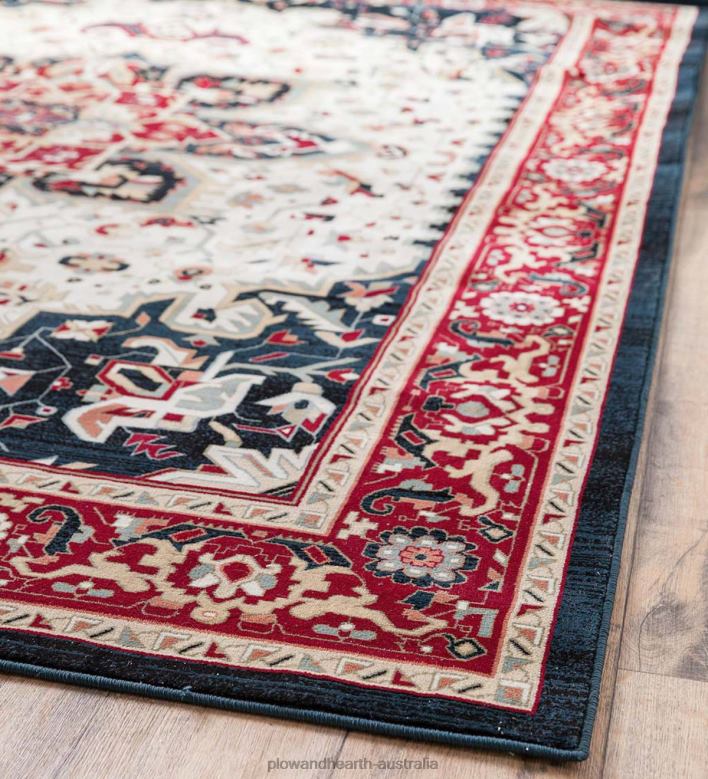 Plow & Hearth Sheridan Medallion Polypropylene Rug P22BD1856 Rugs & Mats