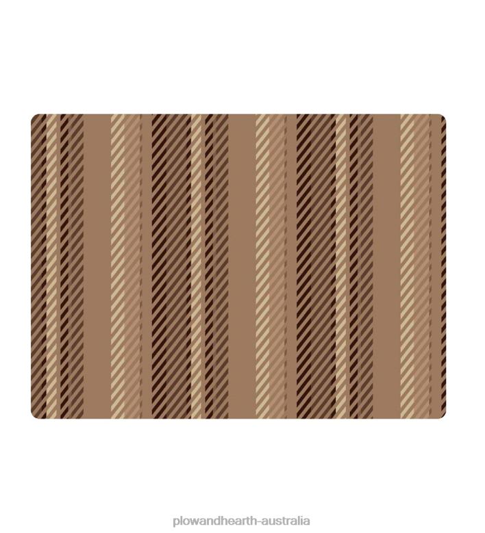 Plow & Hearth Striped Chair Mat - Blue P22BD1834 Rugs & Mats