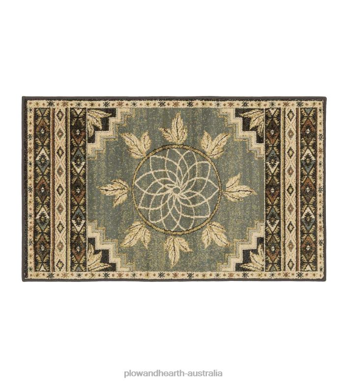 Plow & Hearth Vista Ancient Sign Rug, 30x 50- Red P22BD1893 Rugs & Mats