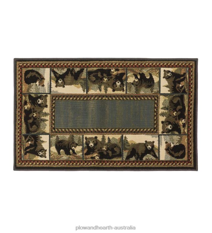 Plow & Hearth Vista Bear Posing Rug, 30x 50P22BD1830 Rugs & Mats