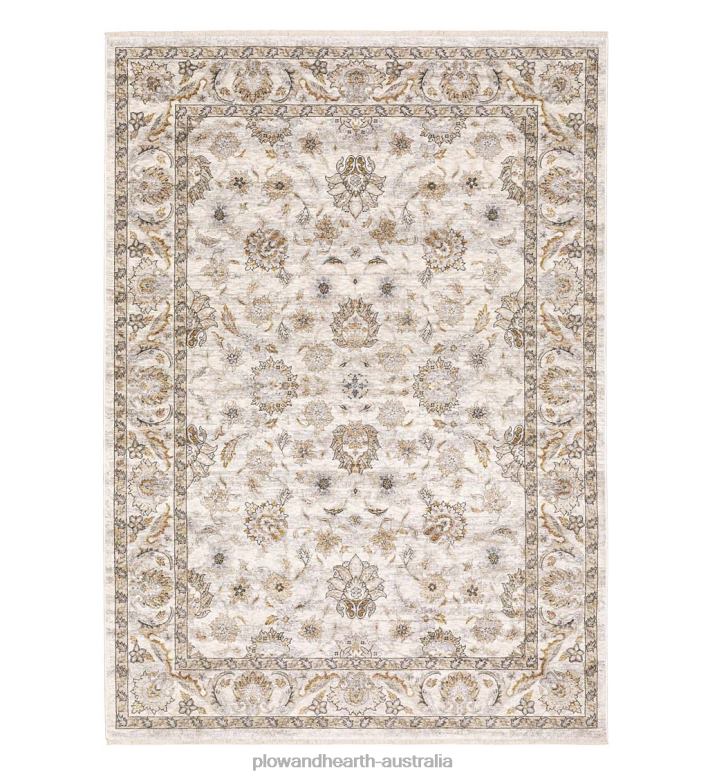 Plow & Hearth Wakefield Border Polyester Rug P22BD1858 Rugs & Mats