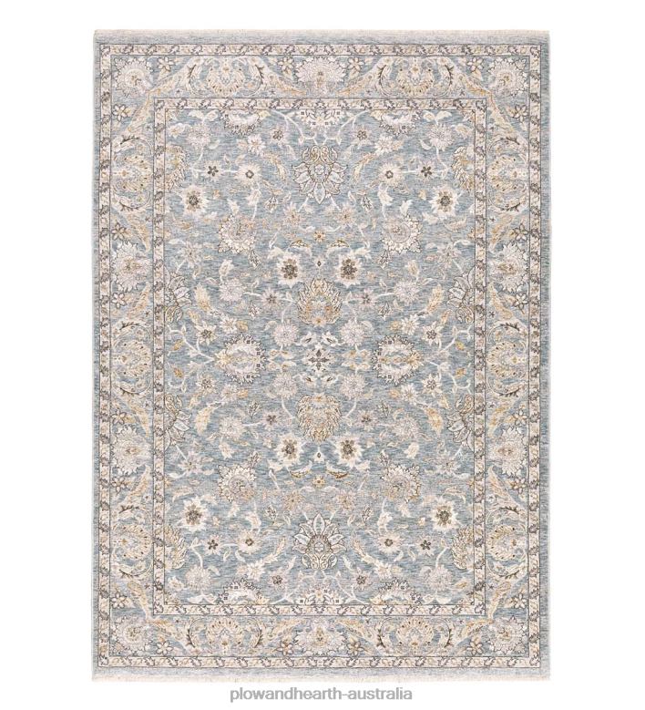 Plow & Hearth Wakefield Border Polyester Rug P22BD1858 Rugs & Mats