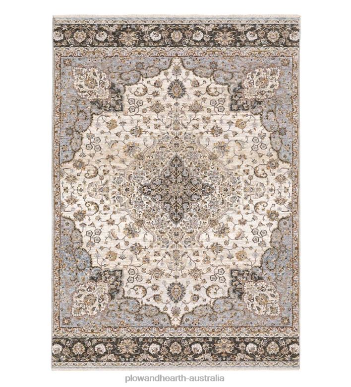 Plow & Hearth Wakefield Medallion Polyester Rug P22BD1887 Rugs & Mats