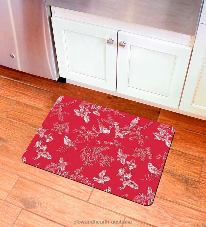 Plow & Hearth Holiday Botanical Premium Kitchen Comfort Mat P22BD1756 Rugs & Mats