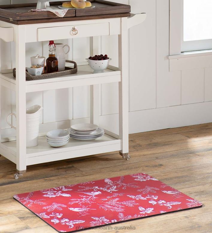 Plow & Hearth Holiday Botanical Premium Kitchen Comfort Mat P22BD1756 Rugs & Mats