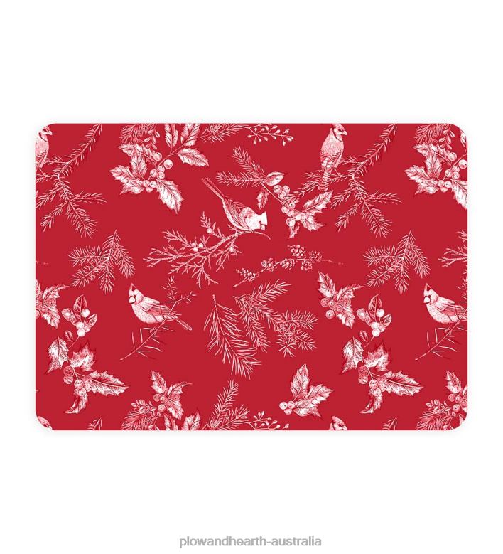 Plow & Hearth Holiday Botanical Premium Kitchen Comfort Mat P22BD1756 Rugs & Mats