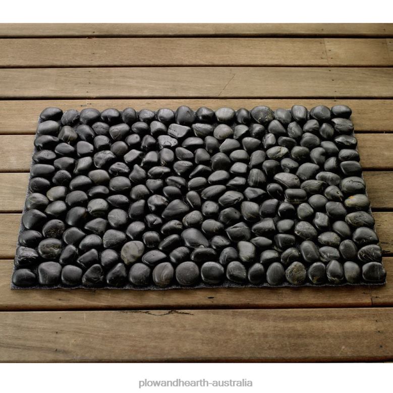 Plow & Hearth River Rock Floor Mat - White P22BD1923 Rugs & Mats