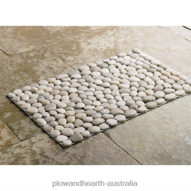 Plow & Hearth River Rock Floor Mat - White P22BD1923 Rugs & Mats