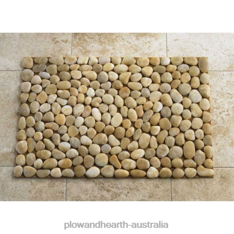 Plow & Hearth River Rock Floor Mat - White P22BD1923 Rugs & Mats