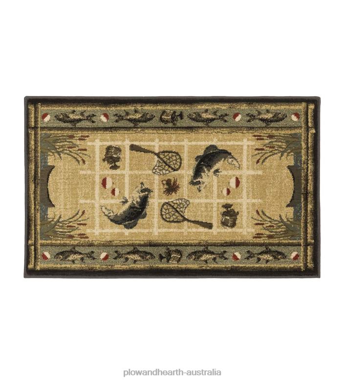 Plow & Hearth Vista Angler's Rug, 30x 50P22BD1905 Rugs & Mats