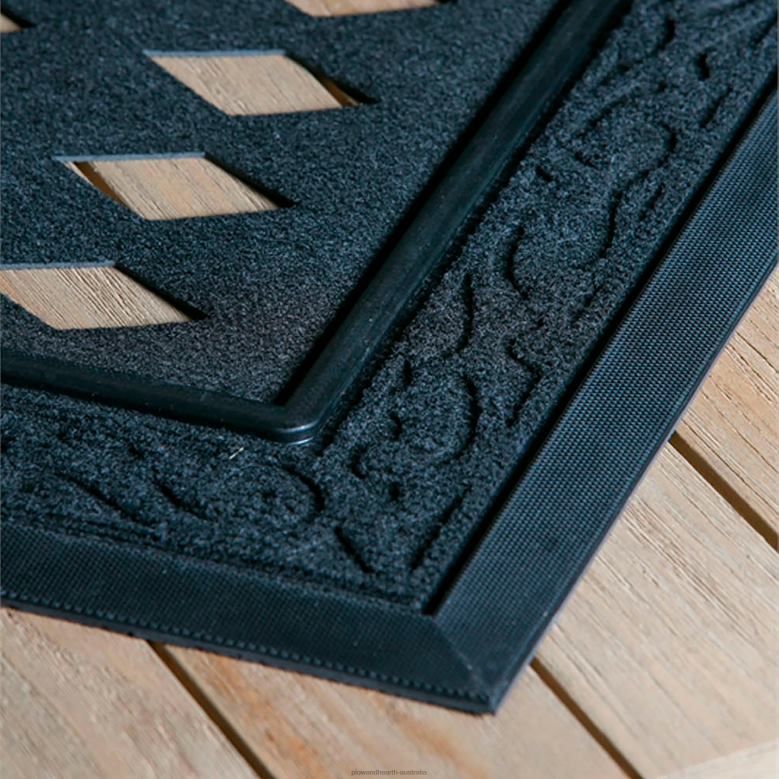 Plow & Hearth Merry Santa Garden Flag and Sassafras Mat Bundle Set P22BD526 Seasonal & Gifts