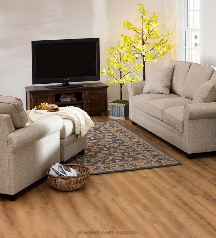 Plow & Hearth 4'H Indoor/Outdoor Electric Lighted Green Ginkgo Tree P22BD3213 Seasonal & Gifts