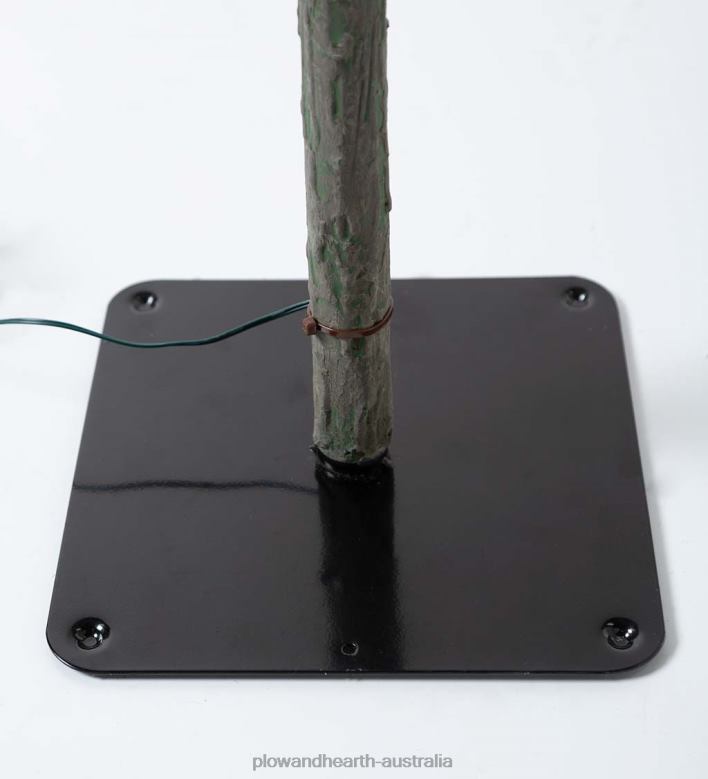 Plow & Hearth 6' Monte Rosa Flocked Alpine Fir Christmas Tree with 150 Warm White LEDs P22BD3232 Seasonal & Gifts