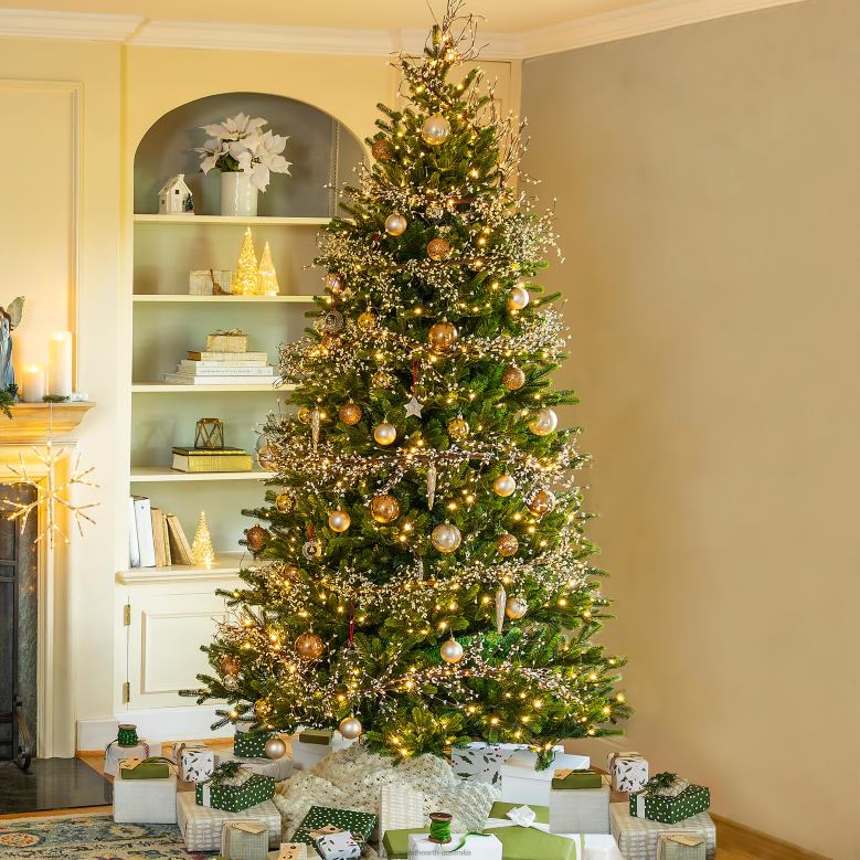 Plow & Hearth 7'3Sussex Fir Christmas Tree with Warm White and Color-Changing LEDs P22BD2497 Seasonal & Gifts