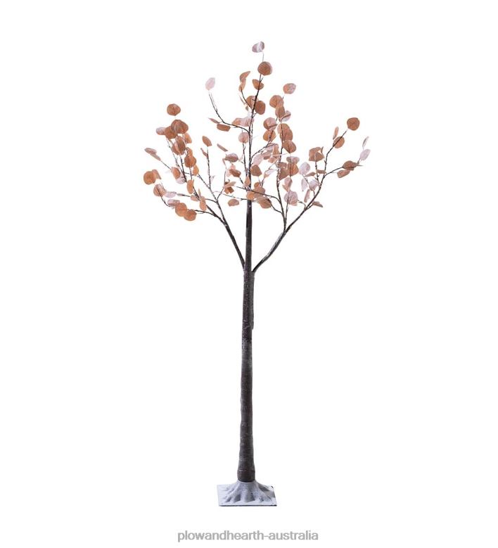 Plow & Hearth Indoor/Outdoor Electric Lighted Pink Silver Dollar Tree, 6'H with 180 lights - Pink P22BD3219 Seasonal & Gifts