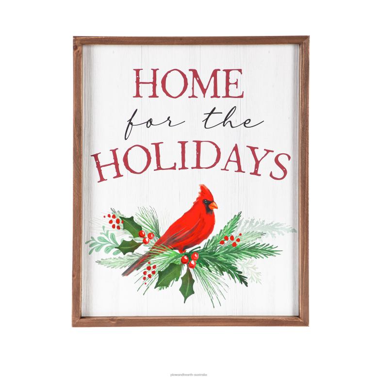 Plow & HearthHome for the HolidaysFramed Wall Art P22BD2287 Seasonal & Gifts