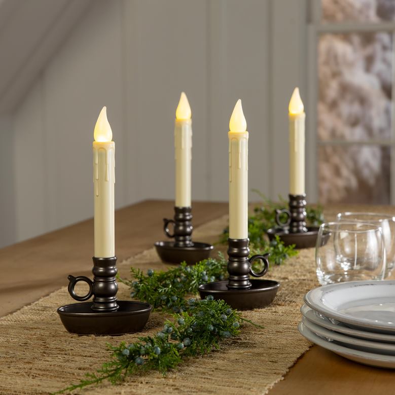 Plow & Hearth Battery-Operated Colonial Window Candles P22BD2165 Seasonal & Gifts