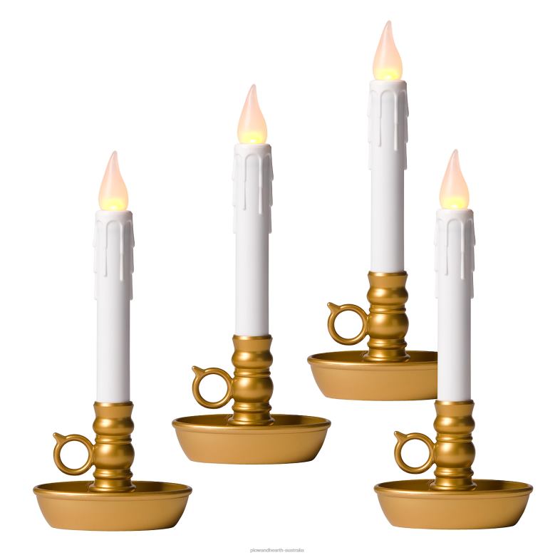 Plow & Hearth Battery-Operated Colonial Window Candles P22BD2165 Seasonal & Gifts