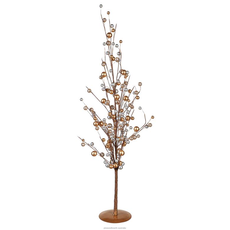 Plow & Hearth Glitter and Gold Christmas Tabletop Tree P22BD2269 Seasonal & Gifts