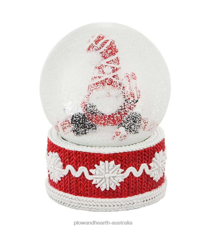 Plow & Hearth Gnome Santa Claus Snow Globe P22BD2300 Seasonal & Gifts